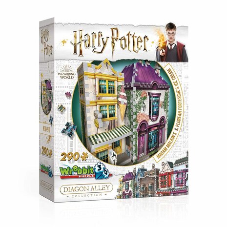 Harry Potter - 3D-Puzzel - Madam Malkin's and Florean Fortescue - The Carrot Shop - Foto: 5